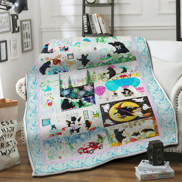 litzzy Bear Fleece Blanket HST19103584 Fleece Blanket   