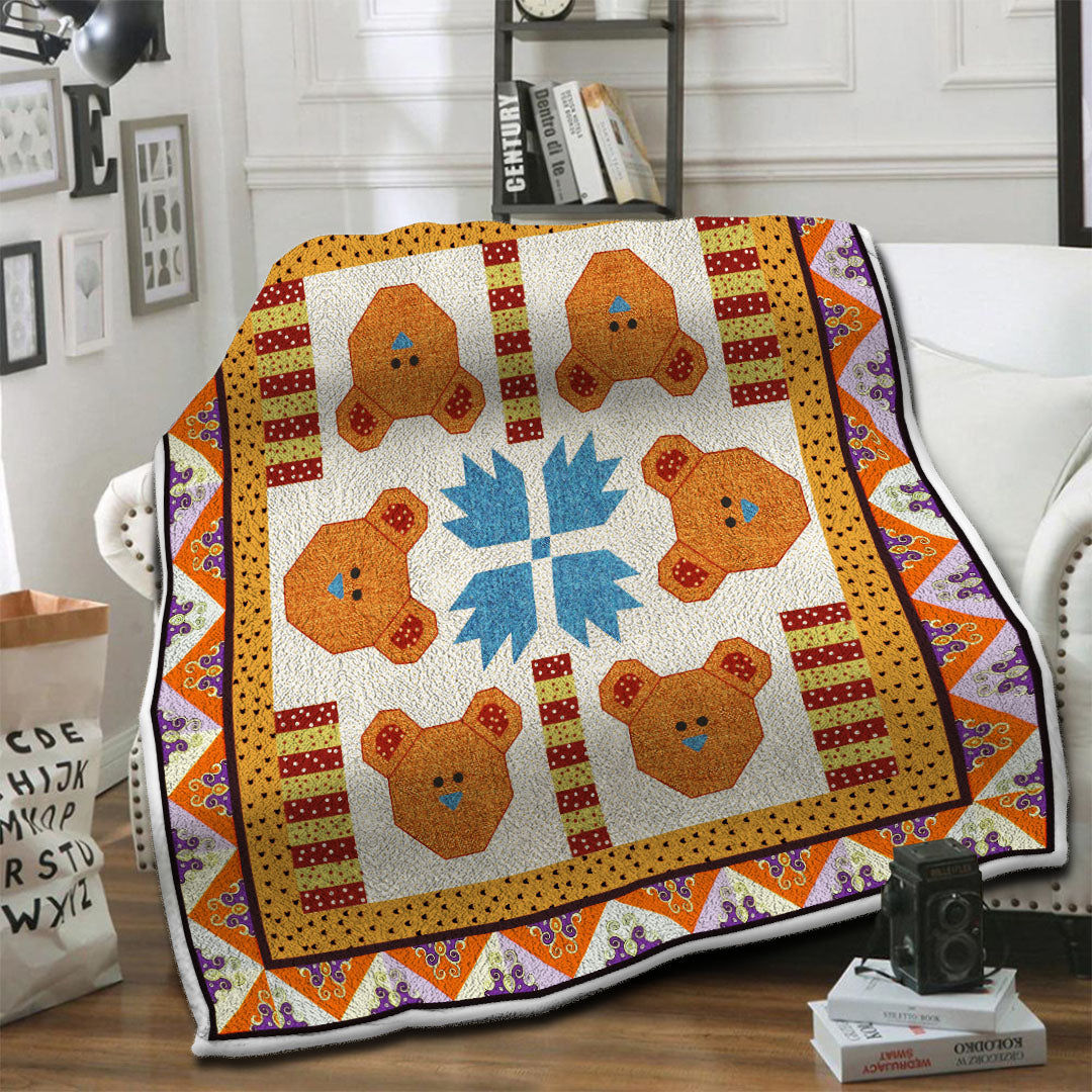 litzzy Bear Fleece Blanket HST1910523 Fleece Blanket   