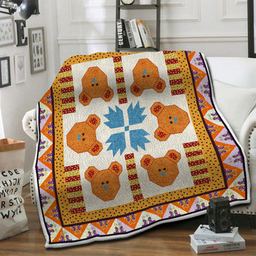 litzzy Bear Fleece Blanket HST1910523 Fleece Blanket   