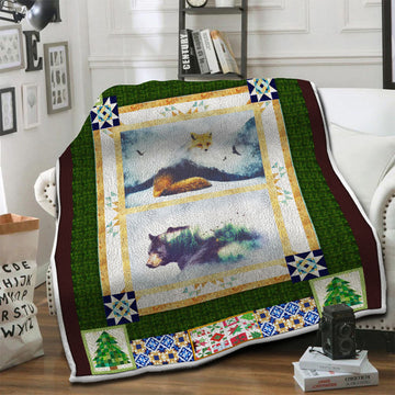 litzzy Bear HQT1610427 Fleece Blanket Fleece Blanket   
