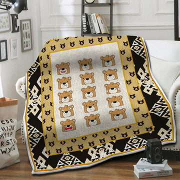 litzzy Bear HQT1610432 Fleece Blanket Fleece Blanket   