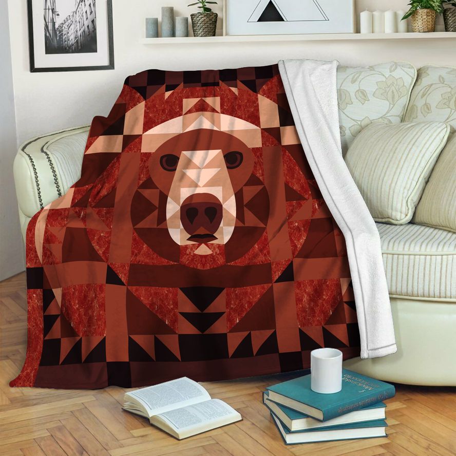 litzzy Bear Fleece Blanket HST191006 Fleece Blanket   