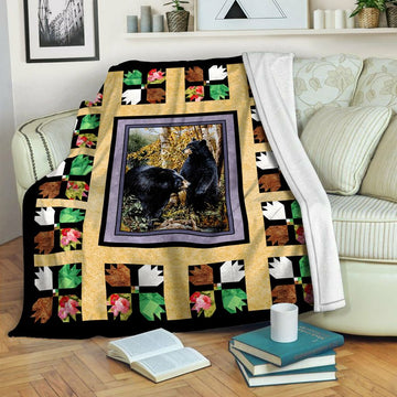 litzzy Bear Fleece Blanket HST19101211 Fleece Blanket   