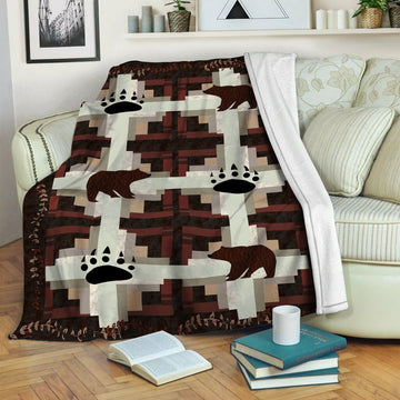 litzzy Bear Fleece Blanket HST19101457 Fleece Blanket   