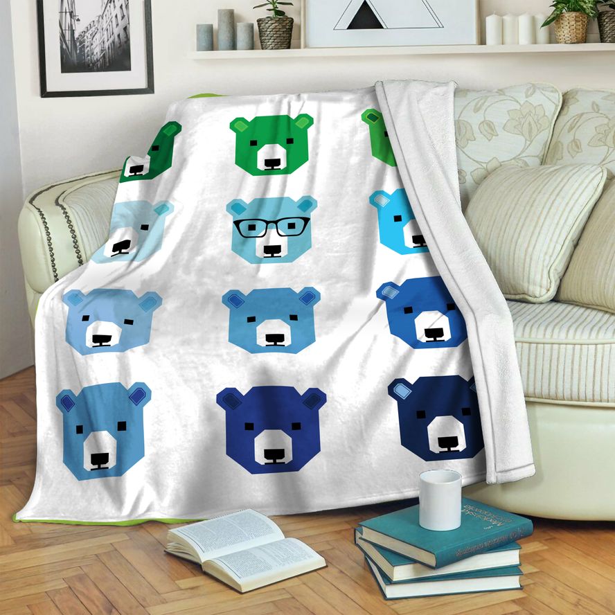 litzzy Bear Fleece Blanket HST19101627 Fleece Blanket   