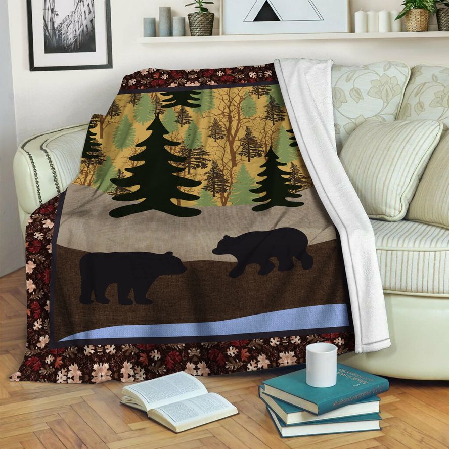 litzzy Bear Fleece Blanket HST19101628 Fleece Blanket   