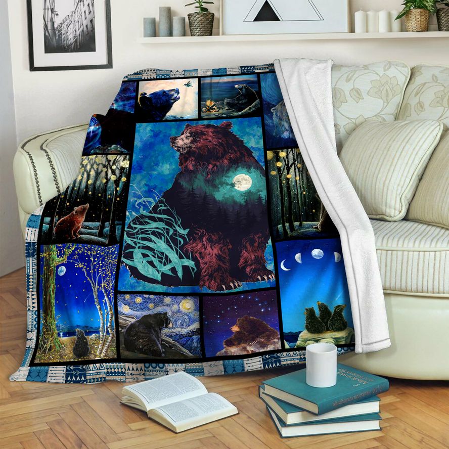 litzzy Bear Fleece Blanket HST1910231 Fleece Blanket   
