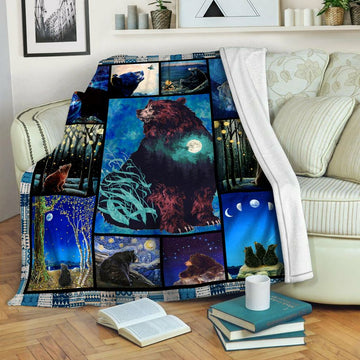 litzzy Bear Fleece Blanket HST1910231 Fleece Blanket   