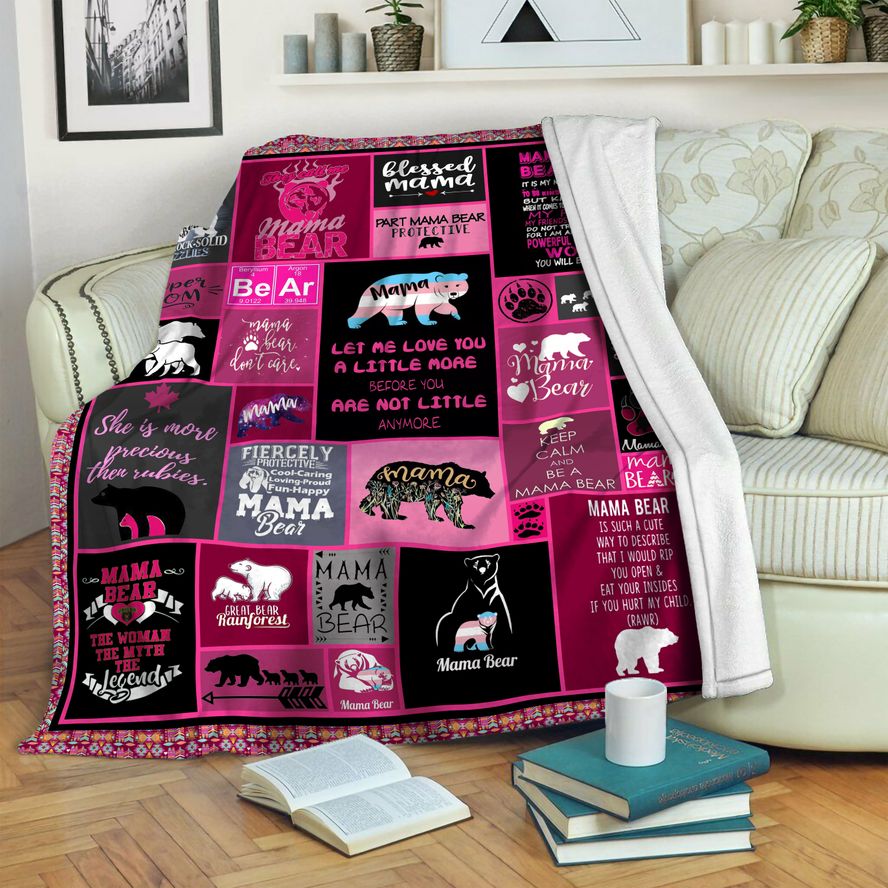 litzzy Bear Fleece Blanket HST19102626 Fleece Blanket   