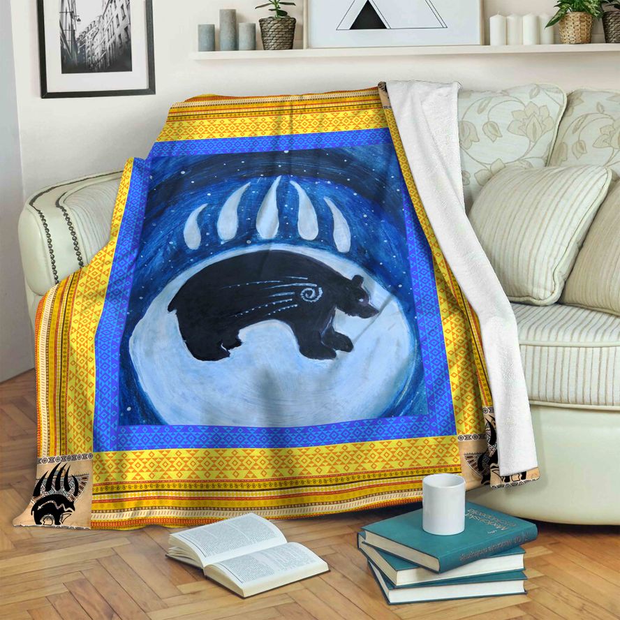 litzzy Bear Fleece Blanket SHQ291045NV Fleece Blanket   