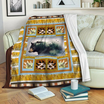 litzzy Bear HQT1610426 Fleece Blanket Fleece Blanket   