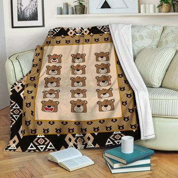 litzzy Bear HQT1610432 Fleece Blanket Fleece Blanket   