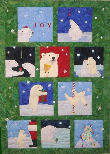litzzy Bear Christmas CLA2011036Q Fleece Blanket Quilt Blanket   