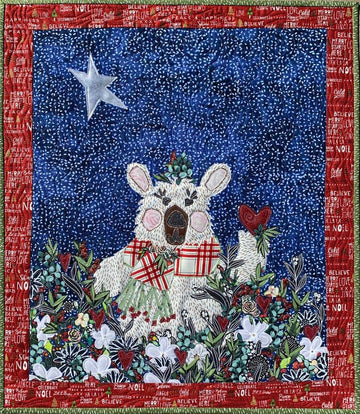 litzzy Bear Christmas CLY3112011 Fleece Blanket Quilt Blanket   