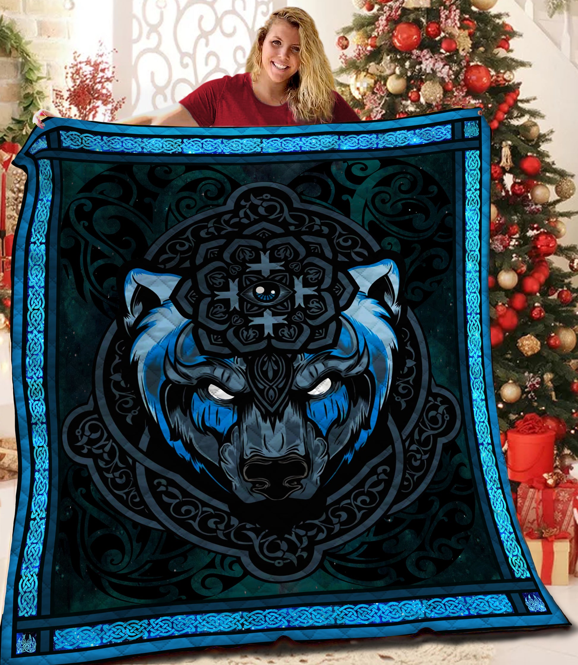litzzy Bear Fleece Blanket HST19103585 Quilt Blanket   