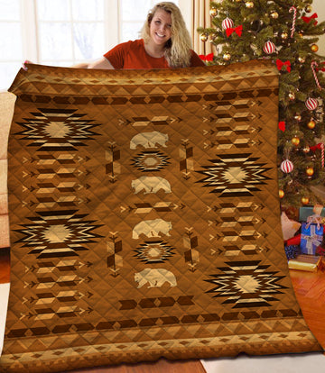 litzzy Bear Fleece Blanket HST25102019 Quilt Blanket   