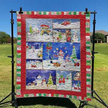 litzzy Beautiful Christmas DHCLD0910TT Fleece Blanket Quilt Blanket   