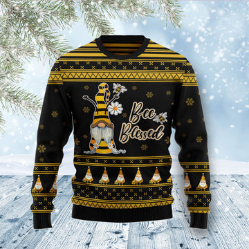 litzzy Bee Kind Gnome TG51021 Ugly Christmas Sweater -  Best Gift For Christmas, Noel Malalan - Christmas Signature sweater   