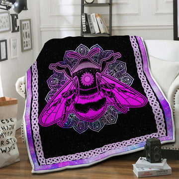 litzzy Bee Fleece Blanket HST19102017 Fleece Blanket   