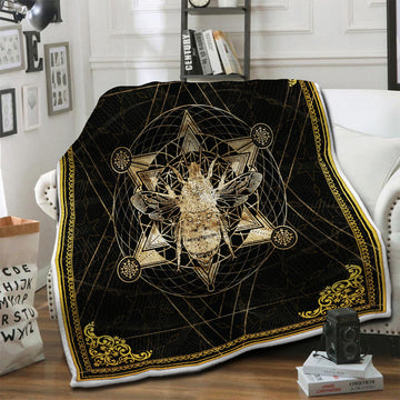 litzzy Bee Fleece Blanket HST19102018 Fleece Blanket   