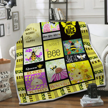 litzzy Bee Fleece Blanket HST1910821 Fleece Blanket   