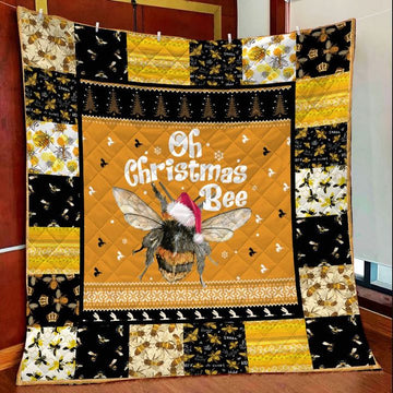 litzzy Bee Christmas DTC2311820 Fleece Blanket Quilt Blanket   