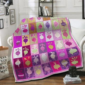 litzzy Beet Fleece Blanket HST19101216 Fleece Blanket   