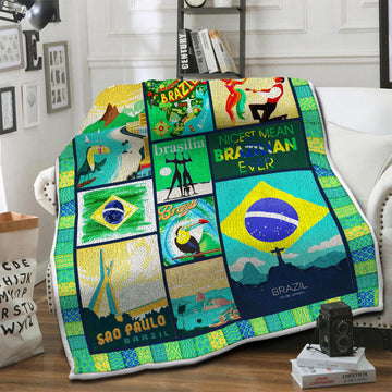 litzzy Being A Marine Fleece Blanket HST19102630 Fleece Blanket   