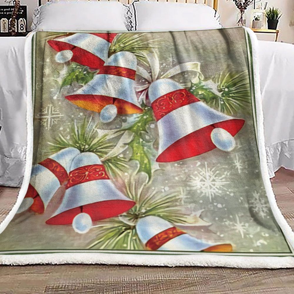litzzy Bell Christmas ML0211014F Sherpa Fleece Blanket Sherpa Fleece Blanket   