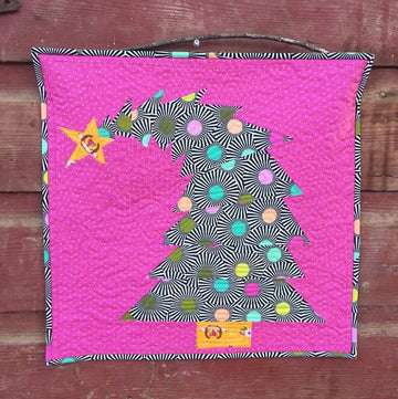litzzy Bending Christmas Tree CLT1810034H Fleece Blanket Quilt Blanket   