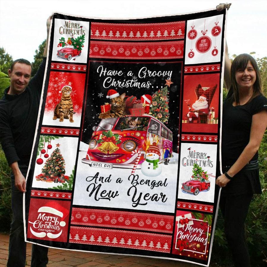 litzzy Bengal Red Truck Christmas CL20110140MDF Sherpa Fleece Blanket Sherpa Fleece Blanket   
