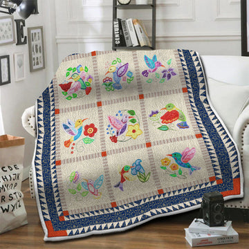 litzzy Bird Fleece Blanket HST191011 Fleece Blanket   