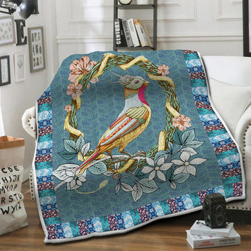 litzzy Bird Fleece Blanket HST19101461 Fleece Blanket   