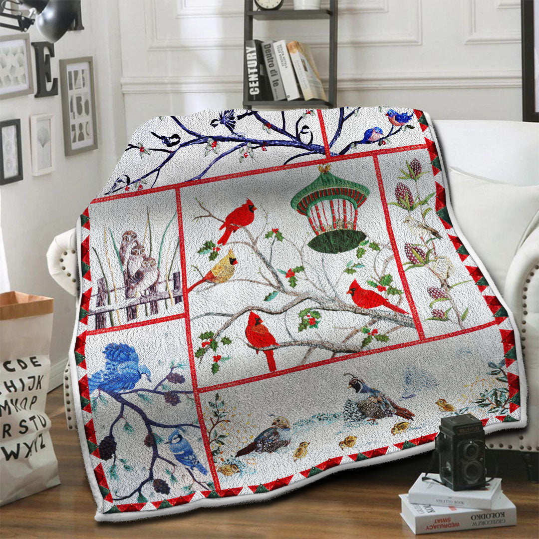 litzzy Bird Fleece Blanket HST19101637 Fleece Blanket   