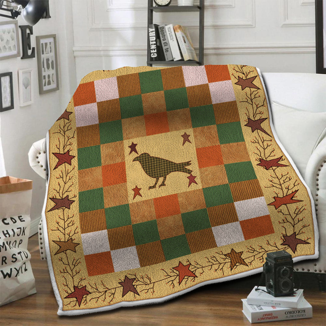 litzzy Bird Fleece Blanket HST19101641 Fleece Blanket   