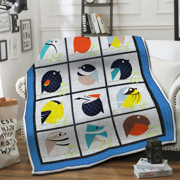 litzzy Bird Fleece Blanket HST19103606 Fleece Blanket   