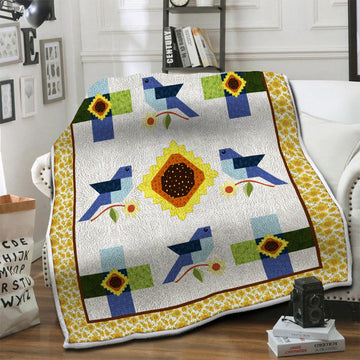 litzzy Bird Fleece Blanket HST19103607 Fleece Blanket   