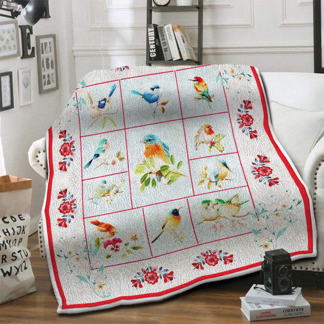 litzzy Bird Fleece Blanket HST1910530 Fleece Blanket   