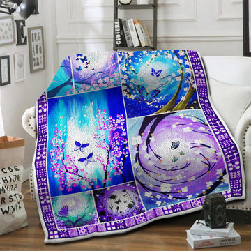litzzy Bird HQT140108 Fleece Blanket Fleece Blanket   