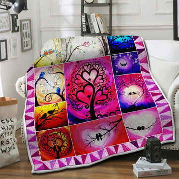 litzzy Bird HQT141011 Fleece Blanket Fleece Blanket   