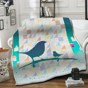 litzzy Bird HQT1610474 Fleece Blanket Fleece Blanket   