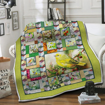 litzzy Bird HQT1610475 Fleece Blanket Fleece Blanket   