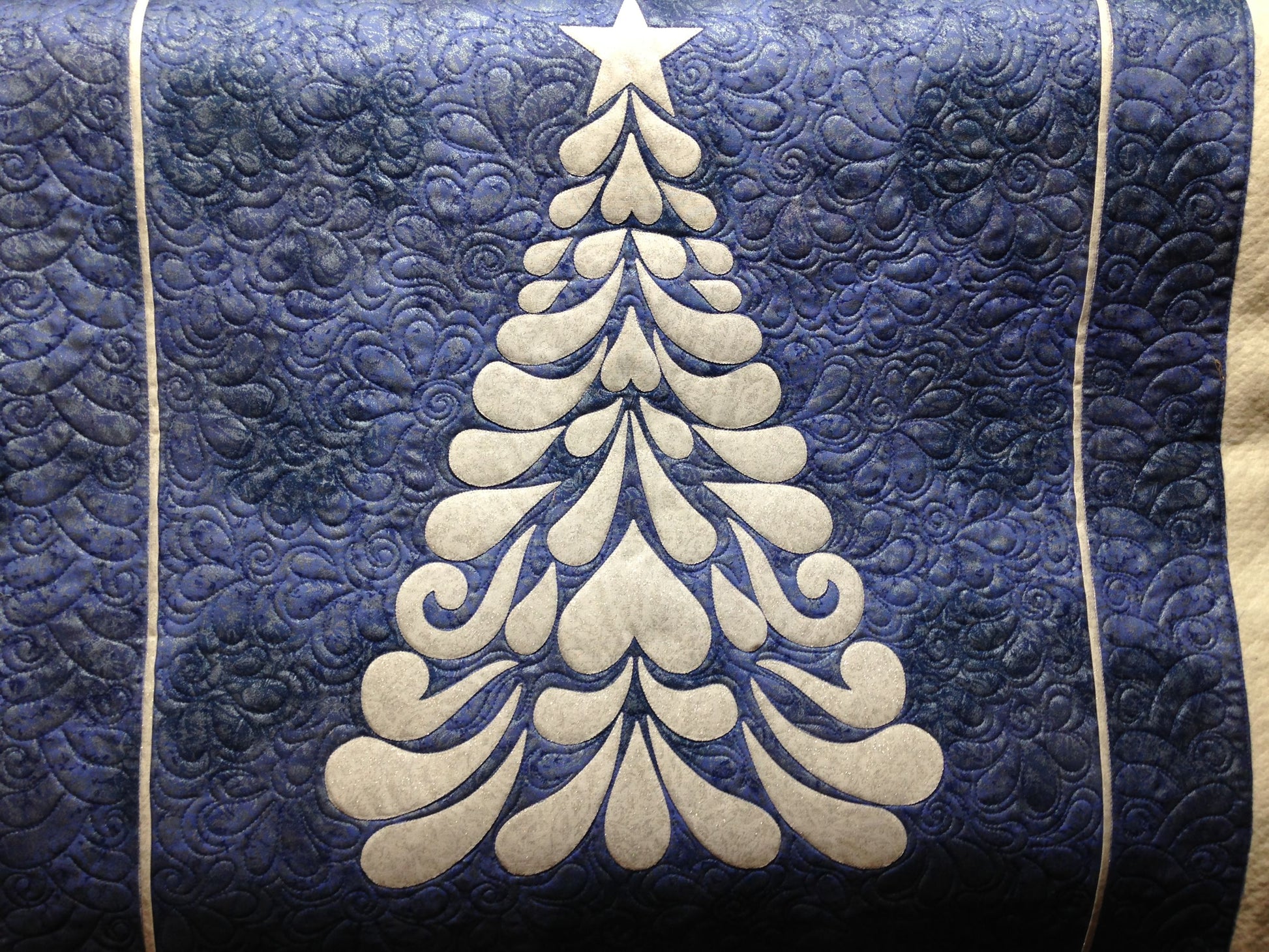 litzzy Blue Christmas Tree CLP2111022Q Fleece Blanket Quilt Blanket   