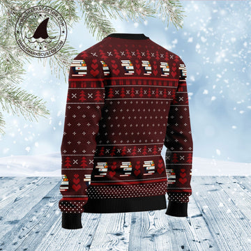 litzzy Book Pine D1211 Ugly Christmas Sweater -  Best Gift For Christmas, Noel Malalan - Christmas Signature sweater   