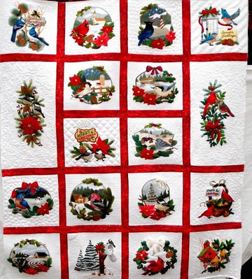 litzzy Borderless Christmas CLA2111138Q Fleece Blanket Quilt Blanket   