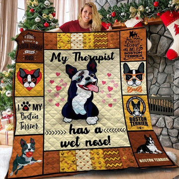 litzzy Boston Terrier 01 Boston Terrier 1812 Fleece Blanket Christmas Christmas Gifts Merry Christmas Holiday Gifts Gift Dhc03011238Dd Quilt Blanket   