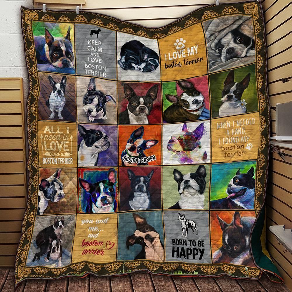 litzzy Boston Terrier Fire On Fire Fleece Blanket Christmas Christmas Gifts Merry Christmas Holiday Gifts Gift Dhc03011790Dd Quilt Blanket   