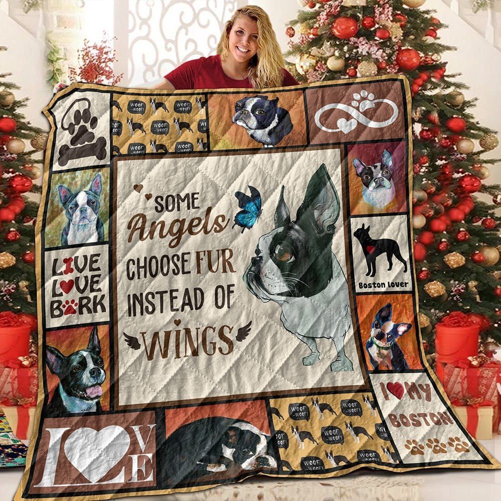litzzy Boston Terrier Ppi Ppu Ppi Fleece Blanket Christmas Christmas Gifts Merry Christmas Holiday Gifts Gift Dhc03011717Dd Quilt Blanket   