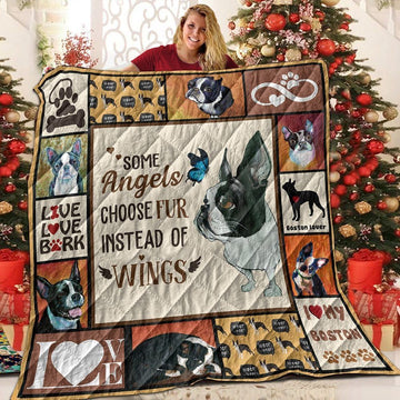 litzzy Boston Terrier Ppi Ppu Ppi Fleece Blanket Christmas Christmas Gifts Merry Christmas Holiday Gifts Gift Dhc03011717Dd Quilt Blanket   