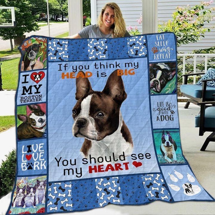 litzzy Boston Terrier Tzo Tzo Fleece Blanket Christmas Christmas Gifts Merry Christmas Holiday Gifts Gift Dhc03011789Dd Quilt Blanket   